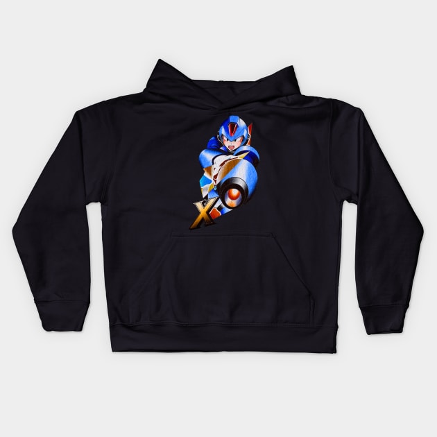 megaman Kids Hoodie by Stephanie Francoeur Art